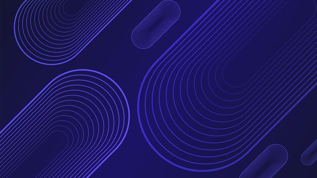 Los patrones geométricos en capas crean un fondo abstracto dinámico en tonos de azul