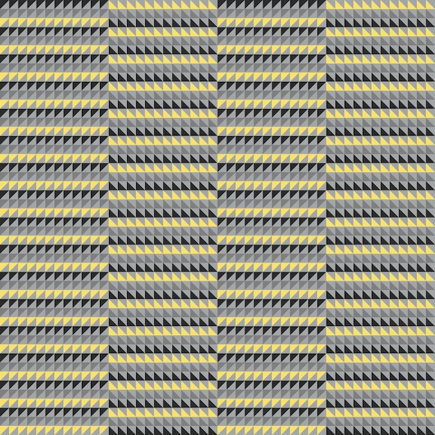 Patrones geométricos sin costuras en colores gris y amarillo colores de moda