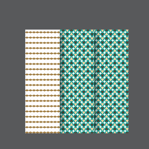Patrones geométricos sin costuras vectoriales Conjunto de tendencias de fondos abstractos, elegantes y coloridos con un mínimo