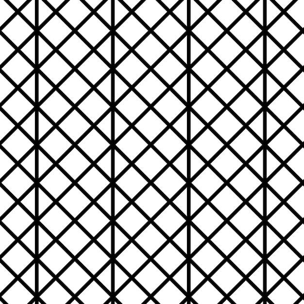 Patrones geométricos sin fisuras. Vector de fondo clásico abstracto en color blanco y negro