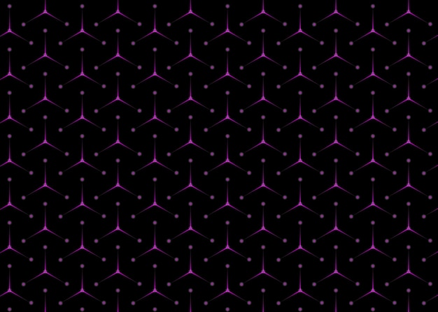 patrones geométricos púrpura y púrpura sobre un fondo negro
