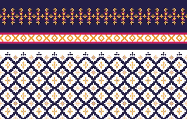 Patrones geométricos y tribales abstractos Uso para escribir o estampados en seda o sarong geométrico V