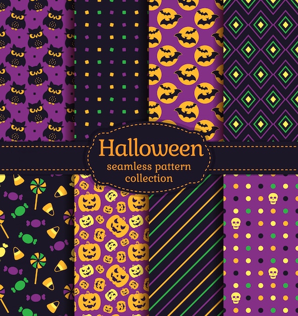 Patrones de halloween continuos