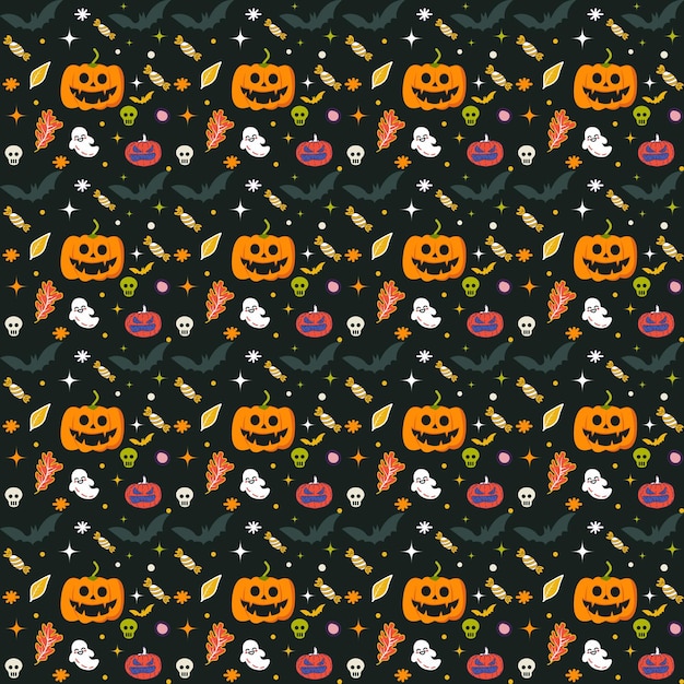 Patrones de halloween continuos