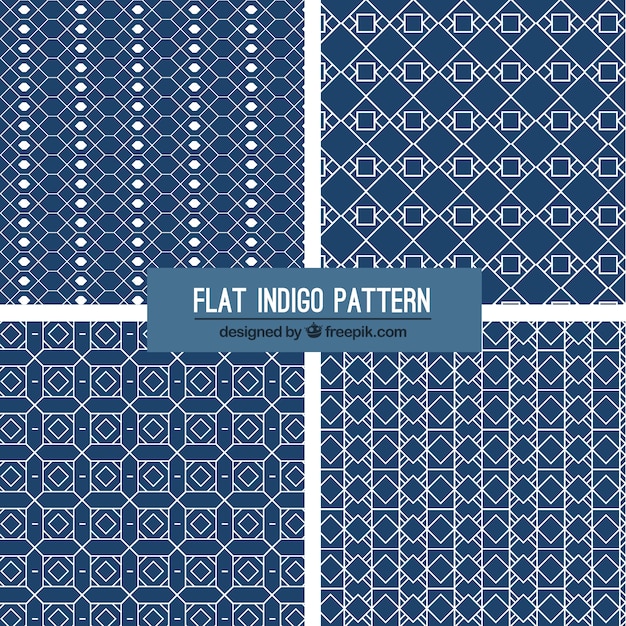 Patrones indigo flat 