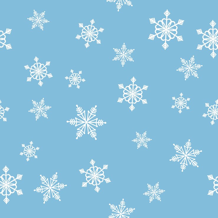 Vector patrones de navidad sin fisuras con copos de nieve