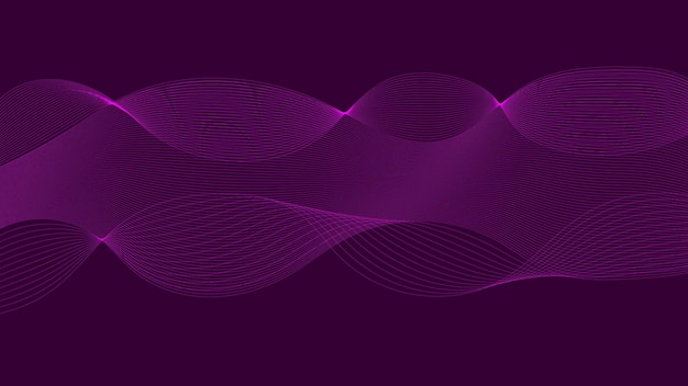 Patrones de ondas púrpuras vibrantes