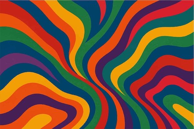 Patrones ondulados coloridos y abstractos Diseños modernos y retro