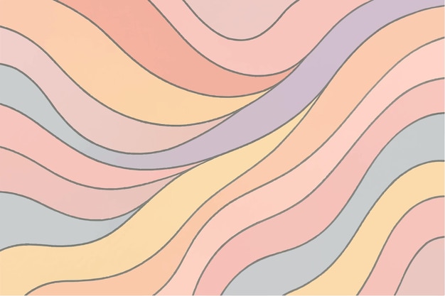 Patrones ondulados coloridos y abstractos Diseños modernos y retro