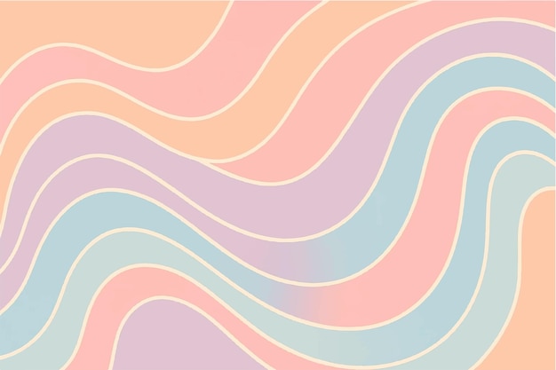 Patrones ondulados coloridos y abstractos Diseños modernos y retro