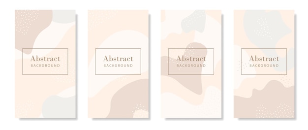 Patrones pastel abstractos para la historia de las redes sociales.