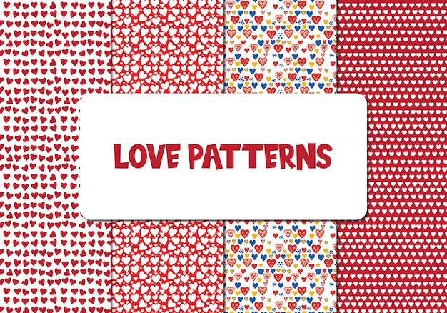 Patrones y patrones de amor para el día de San Valentín