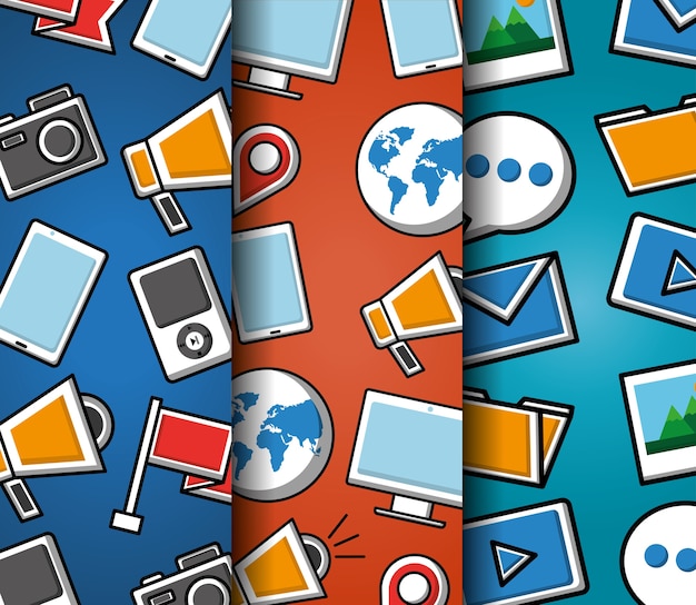 patrones de redes sociales