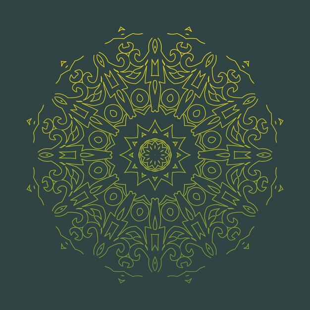 Patrones de relajación de mandala colorido floral diseño único Patrón dibujado a mano