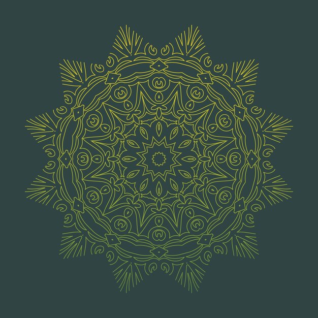 Patrones de relajación de mandala colorido floral diseño único Patrón dibujado a mano