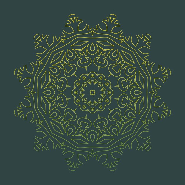 Patrones de relajación de mandala colorido floral diseño único Patrón dibujado a mano