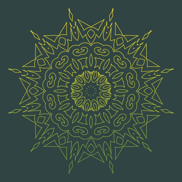 Patrones de relajación de mandala colorido floral diseño único Patrón dibujado a mano