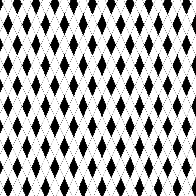 patrones de rombo en blanco y negro para imprimir