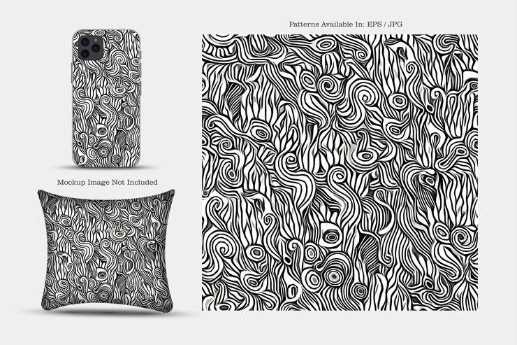 Vector patrones textiles y de papel pintado un trabajo de ilustración digital imprimible diseños de estampados florales