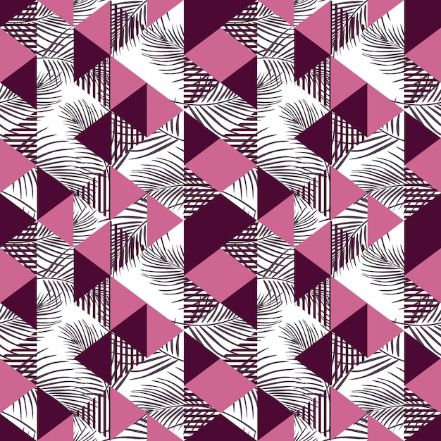 Patrones de triángulo sin fisuras de hipster abstracto