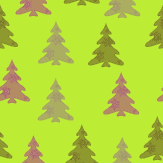 Patrones de vectores sin fisuras de Navidad modernos lindos árboles de Navidad patrón de regalos de Navidad