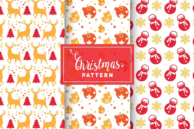Patrones de vectores de Navidad. Diseños simples y minimalistas. EPS 10, objetos vectoriales.