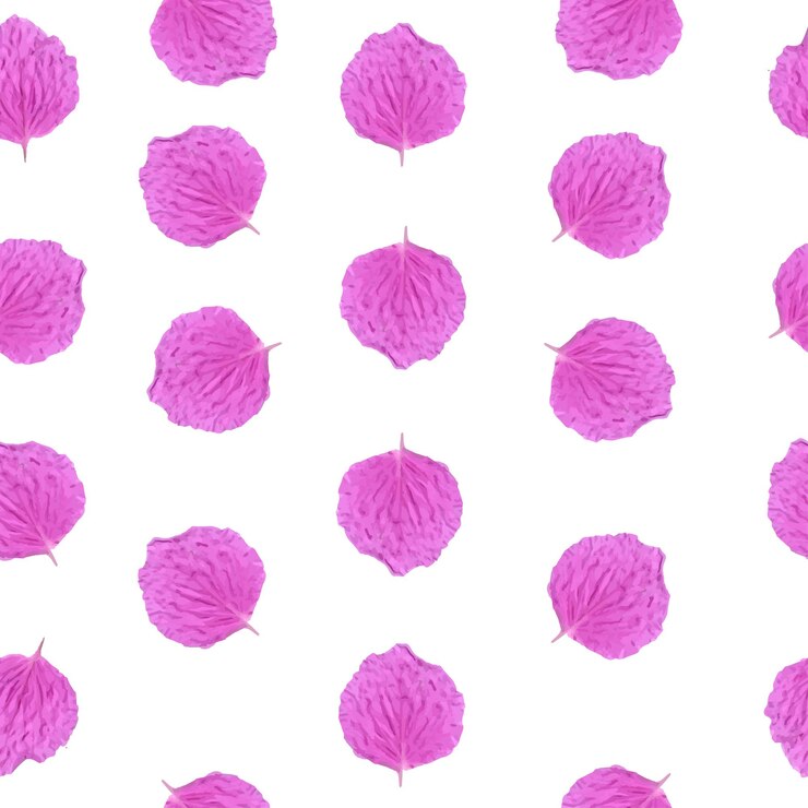 Patten inconsútil lindo de la hoja violeta dibujada a mano