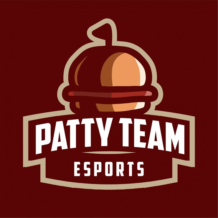 Vector patty team mascot gaming logo