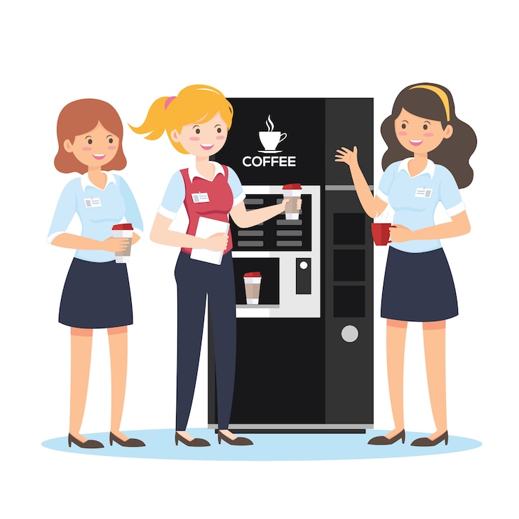 Vector pausa de café para mujeres empresarias