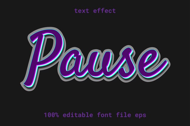 pausa de efecto de texto