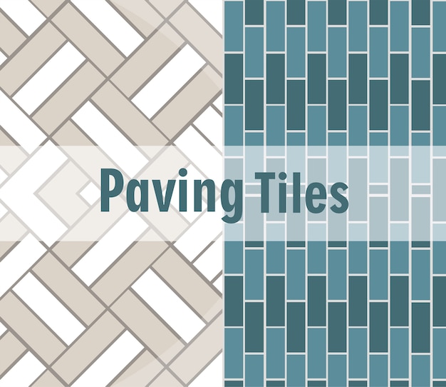 Vector pavimentación azulejos ladrillo texturas decoración patrón