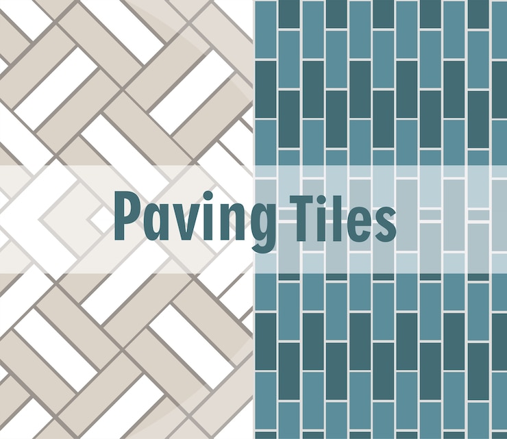 Vector pavimentación azulejos ladrillo texturas decoración patrón