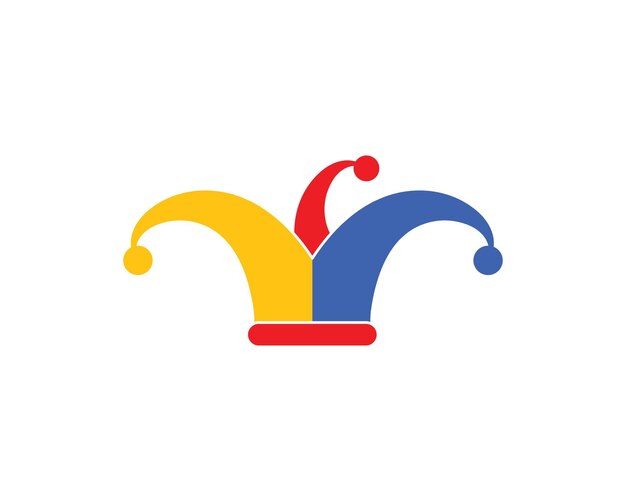 Payaso sombrero ilustración vector icono diseño