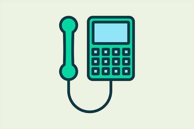 payphone icon icon related to UI elements suitable for web site app user interfaceselement printable etc flat line icon style simple vector design editable