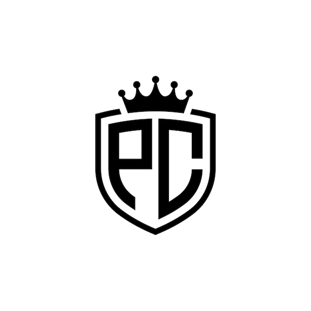 PC monograma logotipo diseño carta texto nombre símbolo monocromo logotipo alfabeto carácter simple logotipo