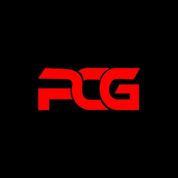 PCG Carta inicial Diseño del logotipo plantilla Ilustración vectorial