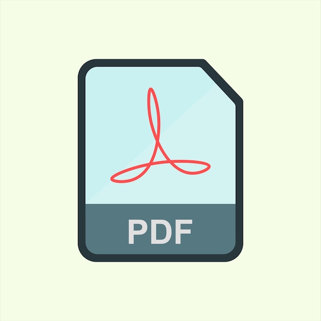 PDF icon icon related to design elements suitable for web site app user interfaceselement printable etc flat icon style simple vector design editable