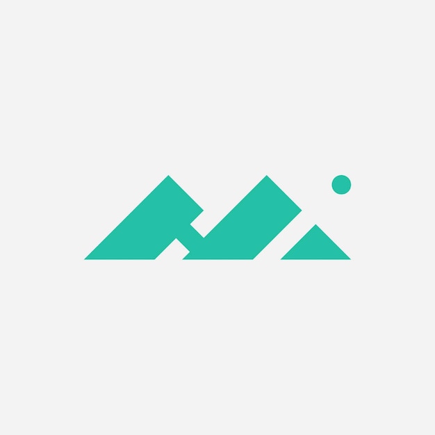 Peak Logo, diseño de logo minimalista. Logotipo creativo. Elemento hermoso y simple.