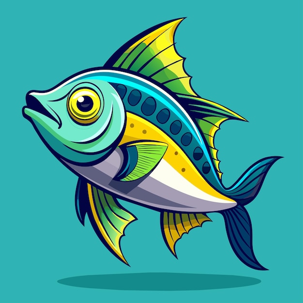 Peces de colores que nadan