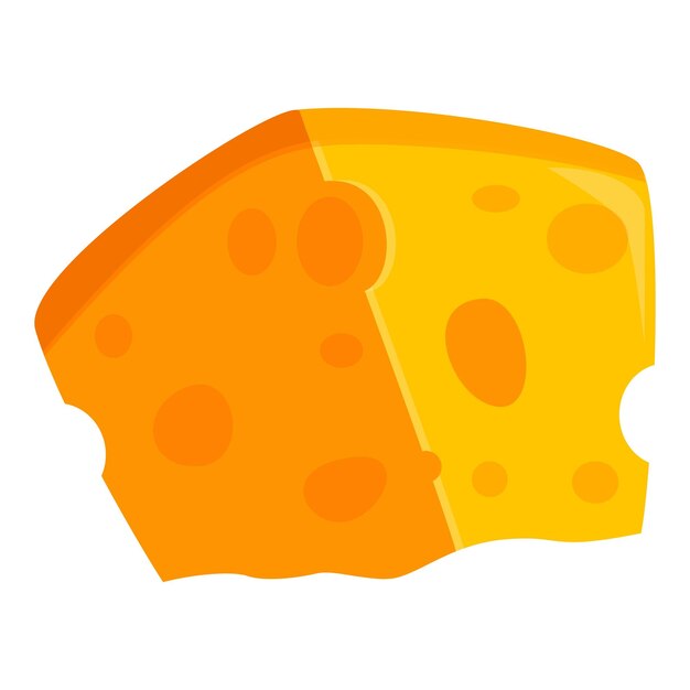 Un pedazo de queso amarillo con agujeros está mintiendo y derritiéndose