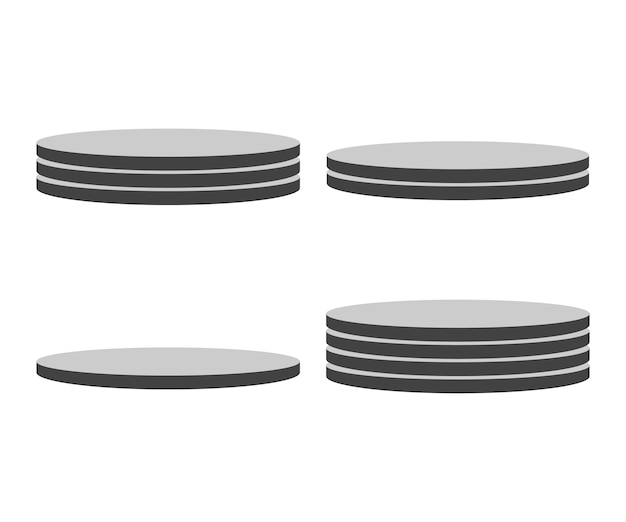 Vector pedestal de conjunto de vectores de plataforma de producto