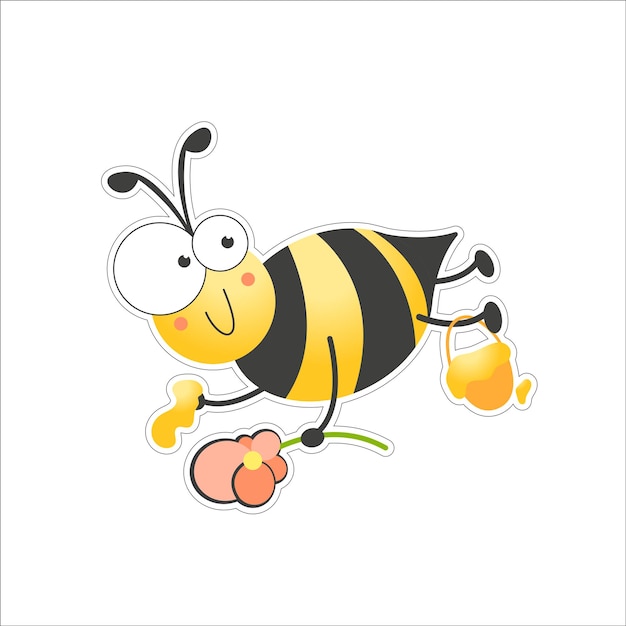 Pegatina abeja
