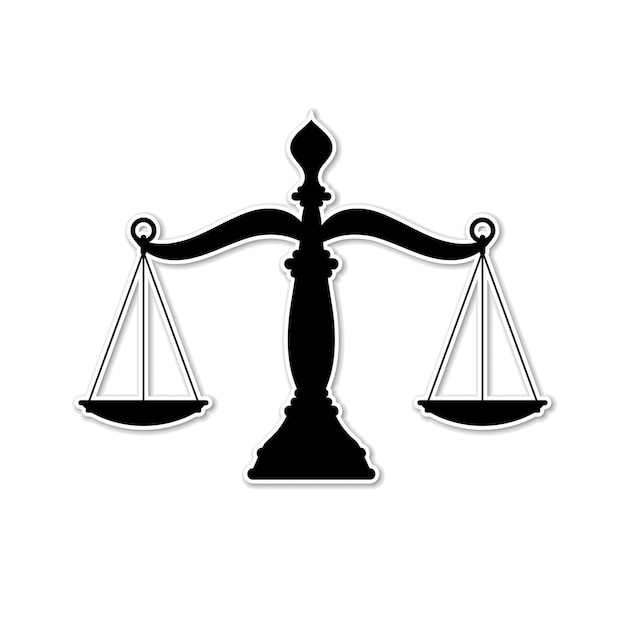 Pegatina Balanza de la justicia