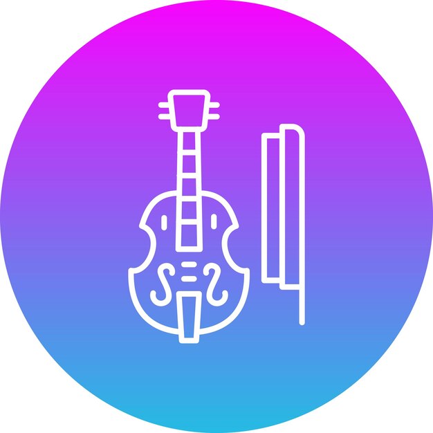 una pegatina colorida con un fondo azul y rosa con un círculo azul y rosa