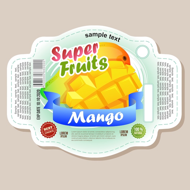 pegatina de mango