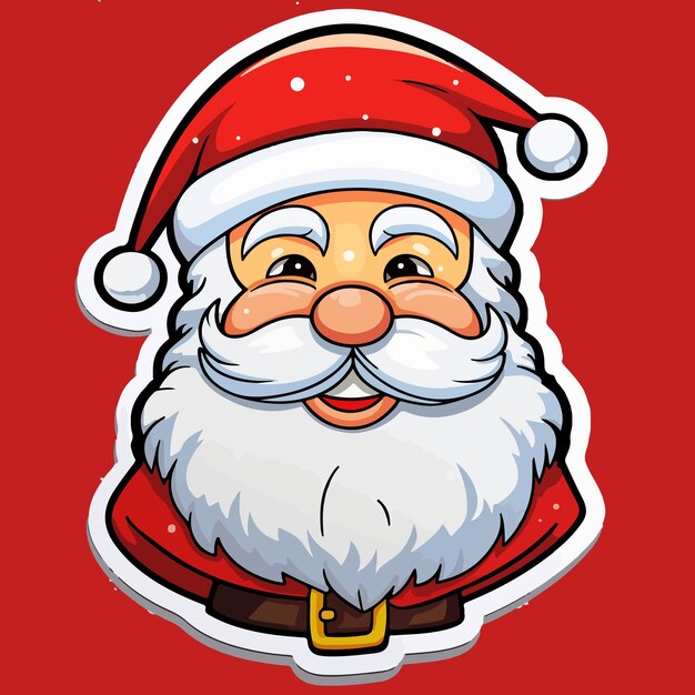 Pegatina de santa claus