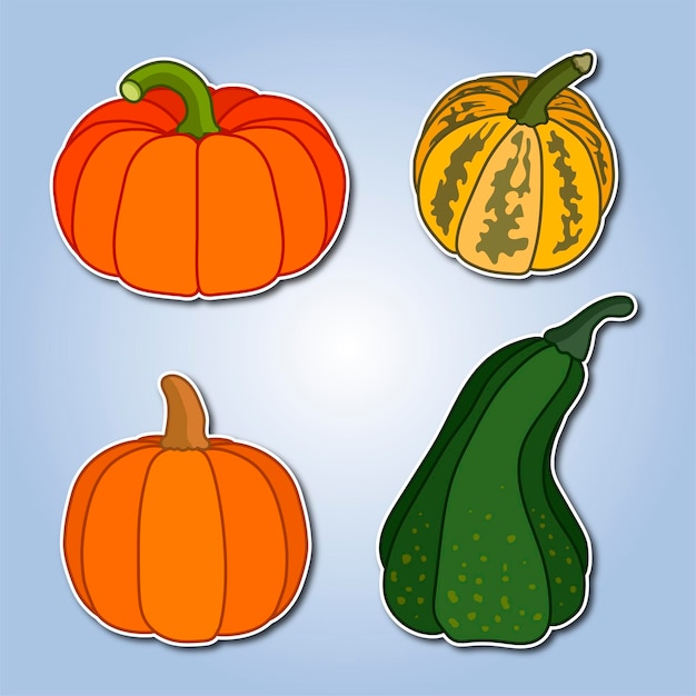 Pegatinas de calabaza