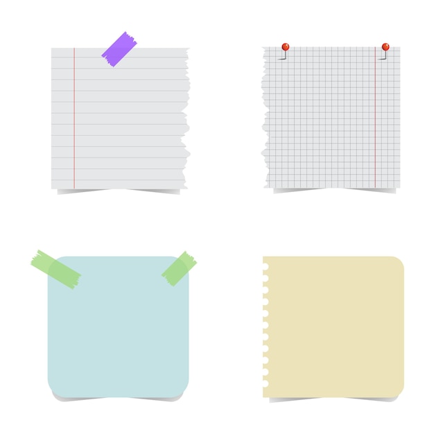 Pegatinas para la colección de notas