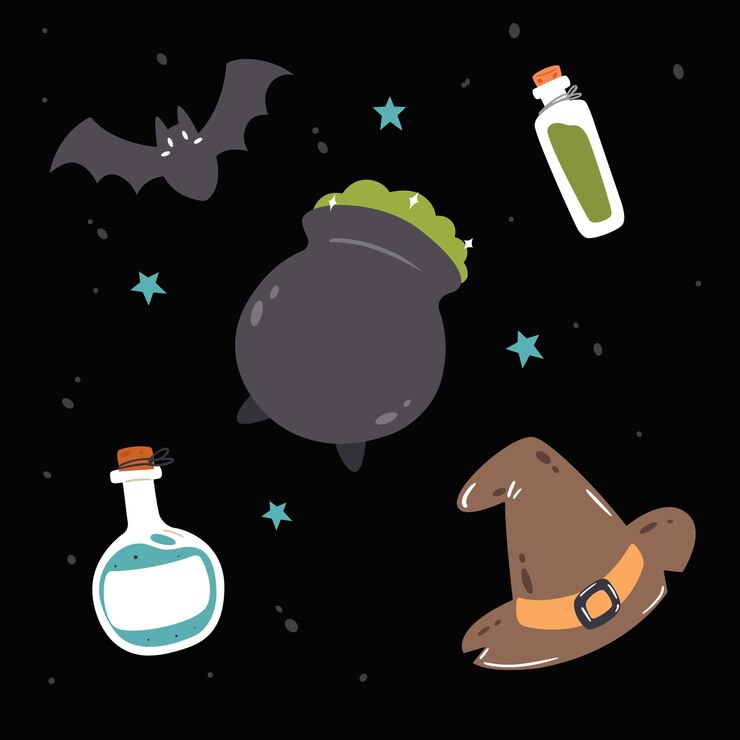 Vector pegatinas de halloween