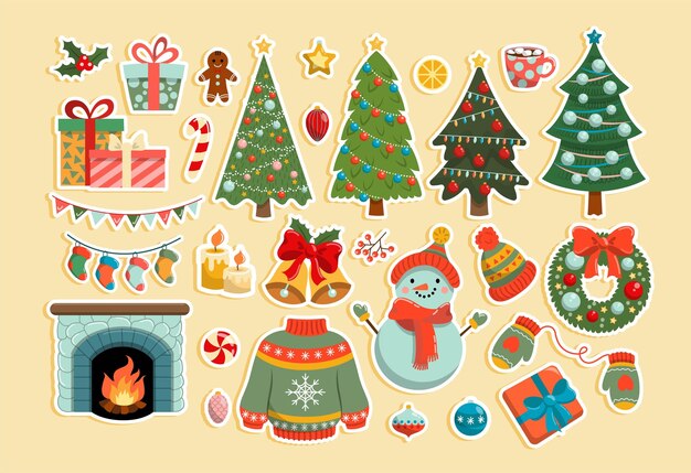 Pegatinas navideñas